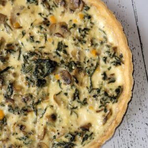 Spinach & Mushroom Quiche